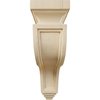 Ekena Millwork 3 1/2"W x 7 1/4"D x 11"H Hollow Back Corbel, Rubberwood COR03X07X11HARW